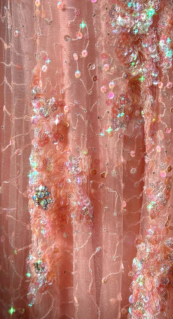 Gorgeous Mermaid Sweetheart Tulle Sequin Slit Beaded Long Prom Dress, Evening Dress C6243