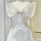 Chic A Line Short Sequin White Homecoming Dress 18th Birthday Outfits C629