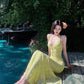 Unique Charming Mermaid Halter Lace Without Sleeves Long Prom Dress, Evening Dress C6294