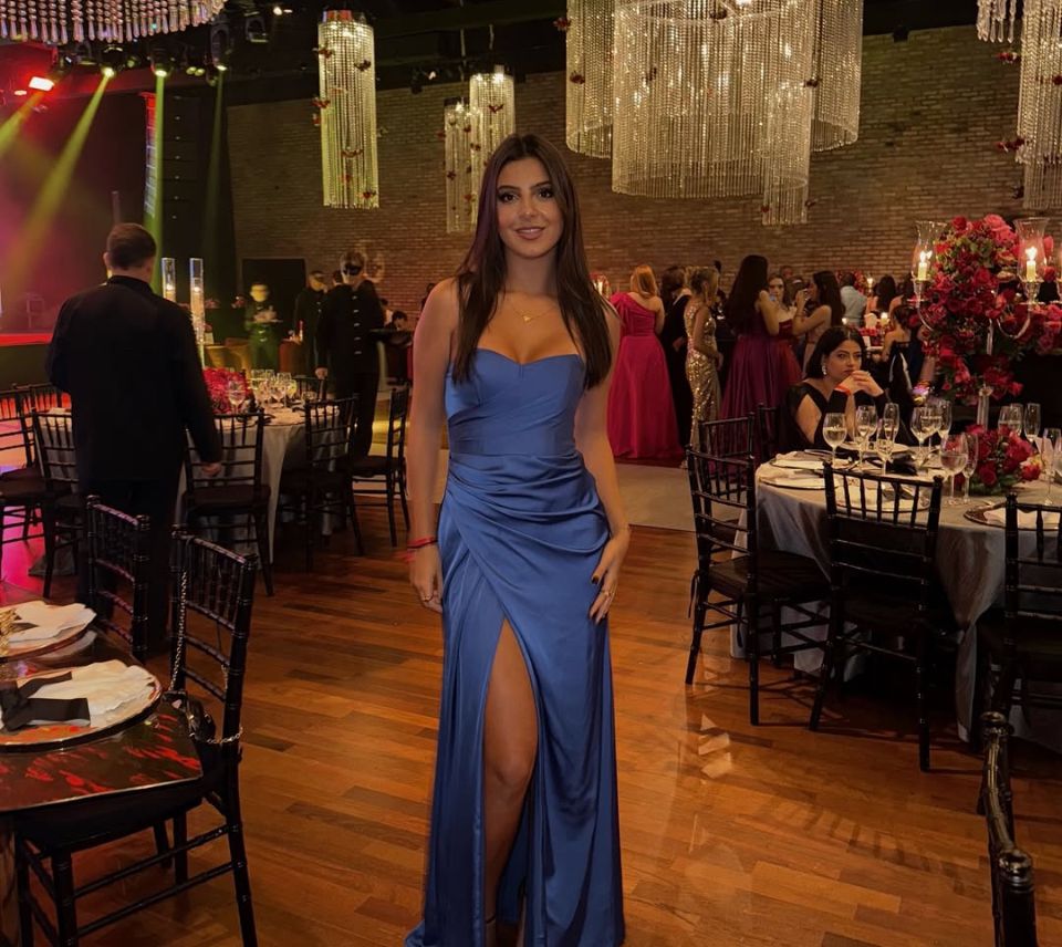 Robe de bal longue sirène sexy sans bretelles, fendue, en satin et sans manches, robe de soirée C6307