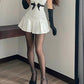 Strapless Sleeveless Floral Pleated Satin A-Line Mini Homecoming Dress C631