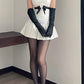 Strapless Sleeveless Floral Pleated Satin A-Line Mini Homecoming Dress C631