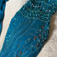 Gorgeous Mermaid Halter Chiffon Beaded With Scarf Without Sleeves Long Prom Dress, Evening Dress C6381
