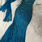 Gorgeous Mermaid Halter Chiffon Beaded With Scarf Without Sleeves Long Prom Dress, Evening Dress C6381