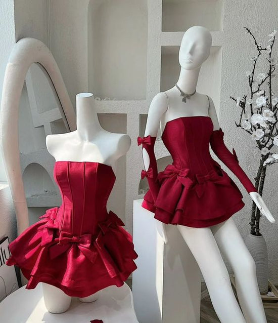 Elegant A Line Spaghetti Straps Satin Short Homecoming Dress 18th Birthday Outfits C5150 main image 1
