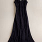 Pretty A Line Spaghetti Straps Satin Beaded Without Sleeves Long Prom Dress, Evening Dress C6495