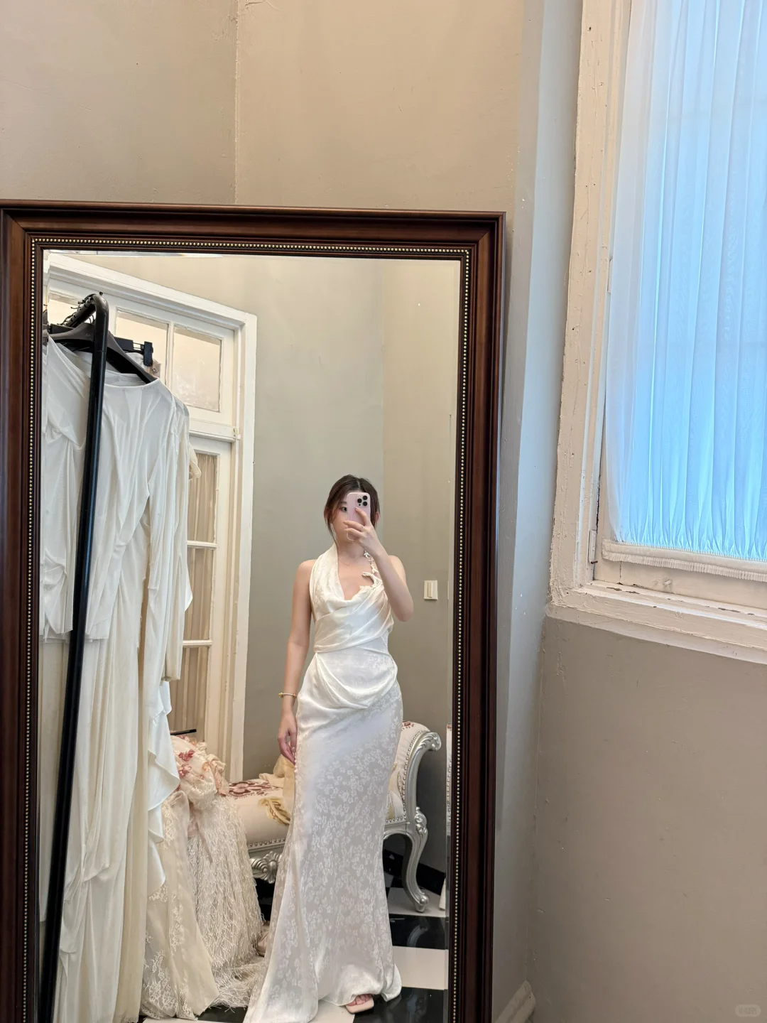 Elegant Mermaid Halter Satin Without Sleeves Long Prom Dress, Evening Dress C6503