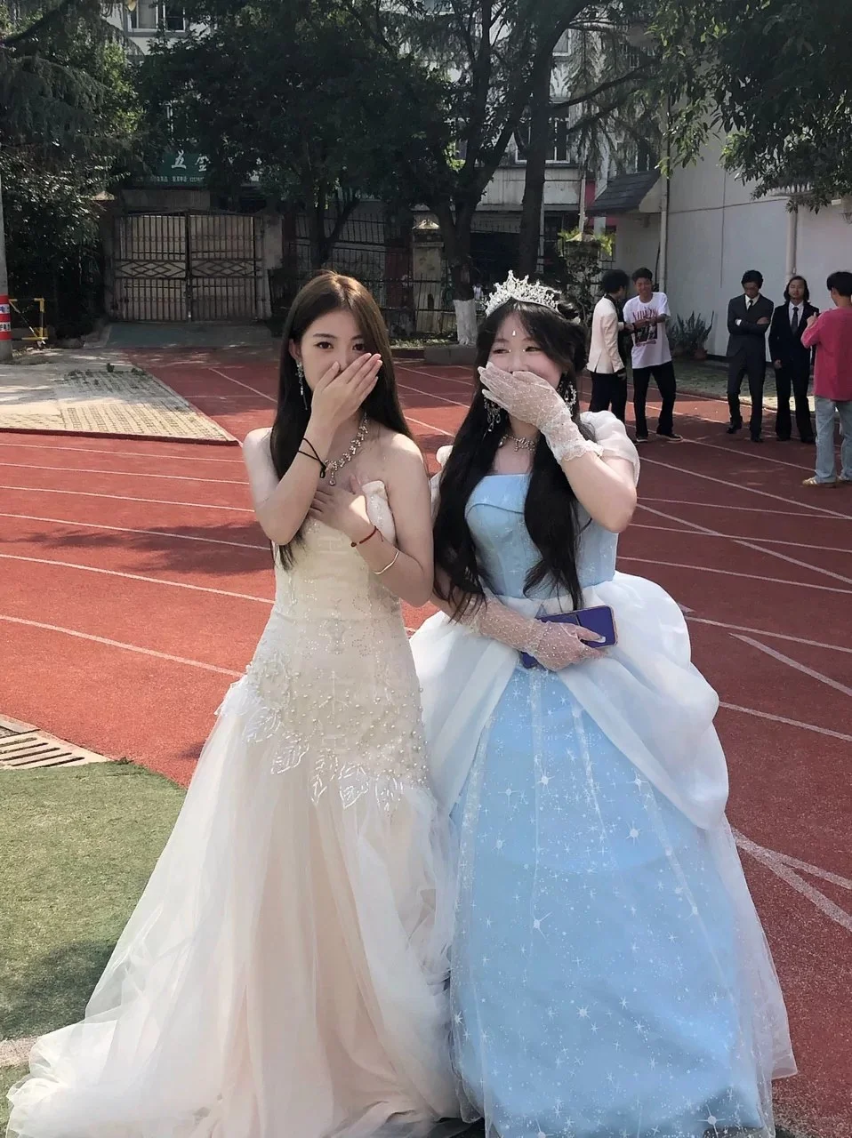 Elegant Mermaid Strapless Tulle Beaded Without Sleeves Long Prom Dress, Evening Dress C6512