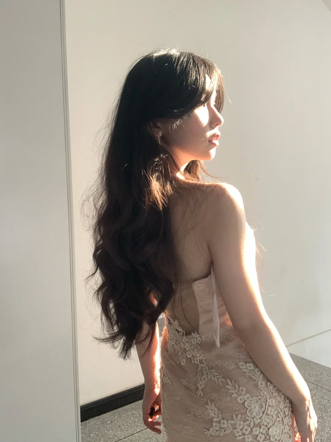 Elegant Mermaid Strapless Tulle Lace Without Sleeves Long Prom Dress, Evening Dress C6517