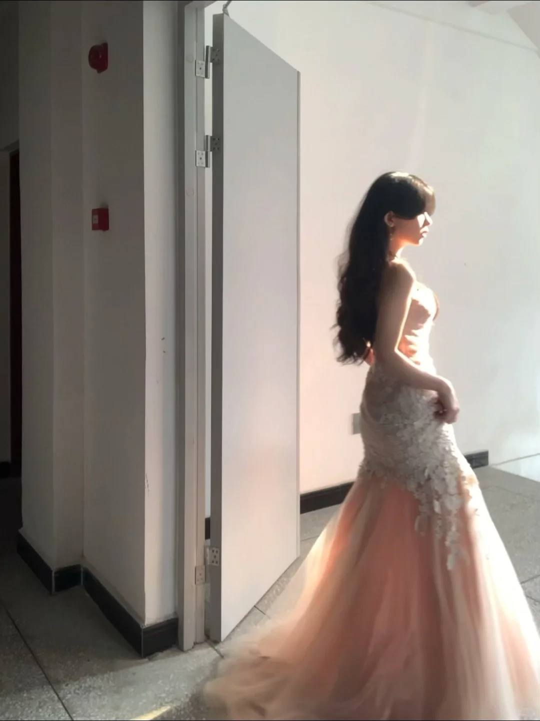 Elegant Mermaid Strapless Tulle Lace Without Sleeves Long Prom Dress, Evening Dress C6517