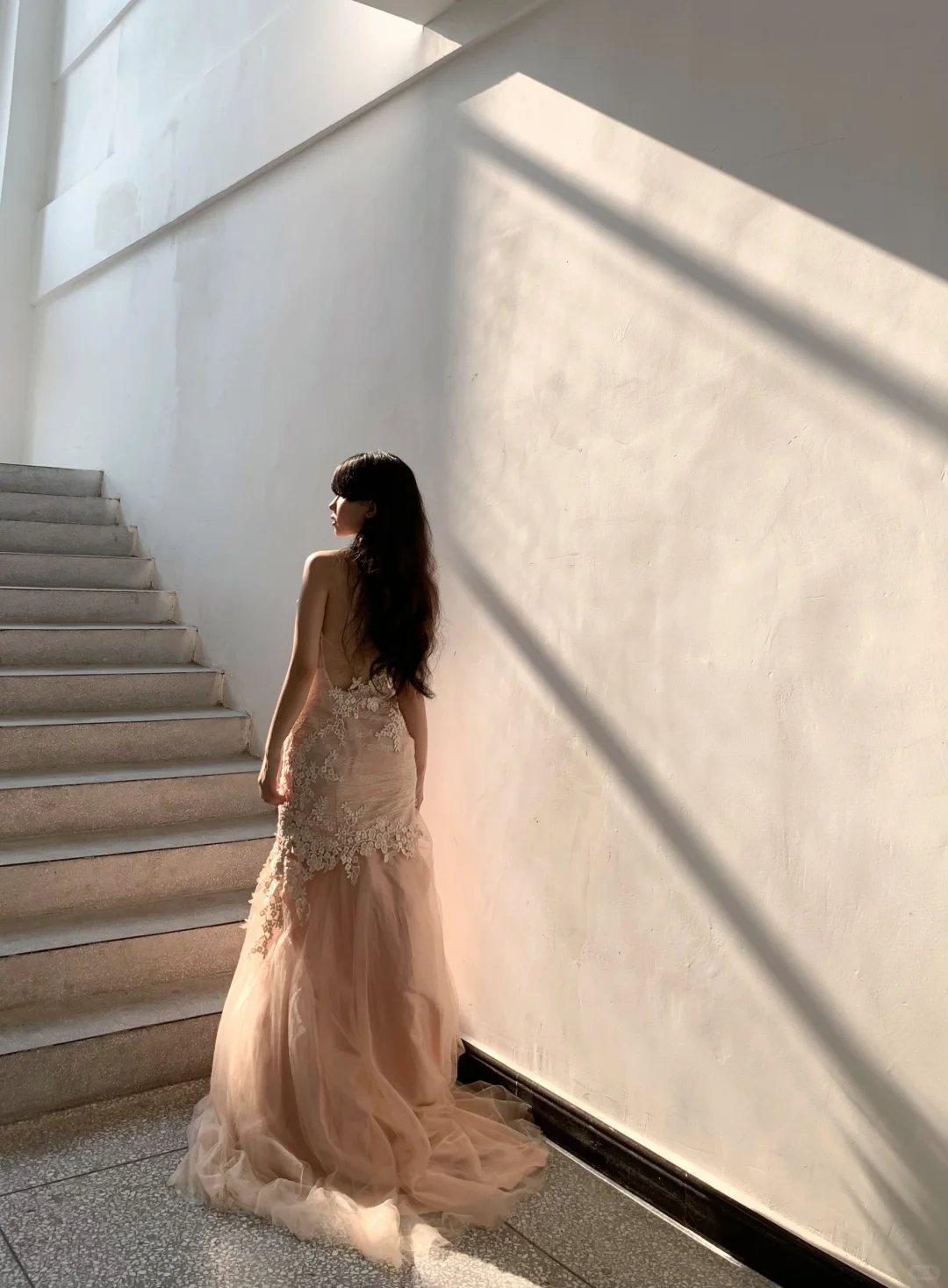 Elegant Mermaid Strapless Tulle Lace Without Sleeves Long Prom Dress, Evening Dress C6517