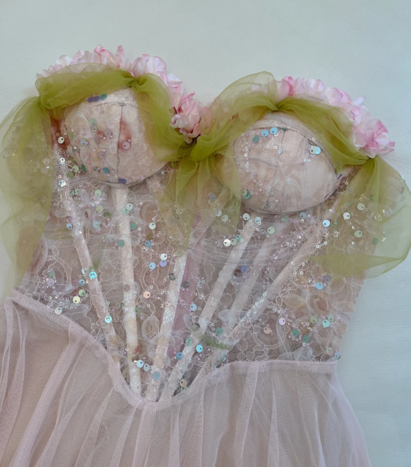 Pretty A Line Spaghetti Straps Tulle Sequin Without Sleeves Long Prom Dress, Evening Dress C6521