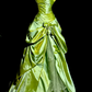 Vintage A Line Sweetheart Green Satin Tulle Without Sleeves Long Prom Dress, Evening Dress C6597