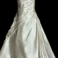 Elegant Mermaid Strapless Pleated Satin Without Sleeves Long Prom Dress, Evening Dress C6636