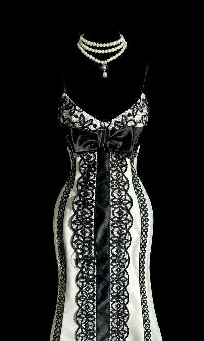 Sexy Mermaid Spaghetti Straps Satin Lace Without Sleeves Long Prom Dress, Evening Dress C6640