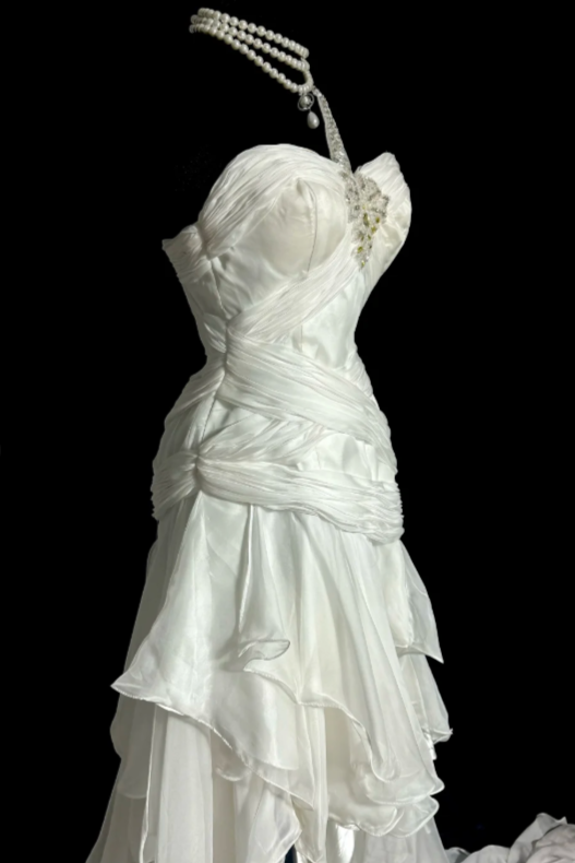 Unique Mermaid Chiffon Without Sleeves Long Prom Dress, Evening Dress C6644