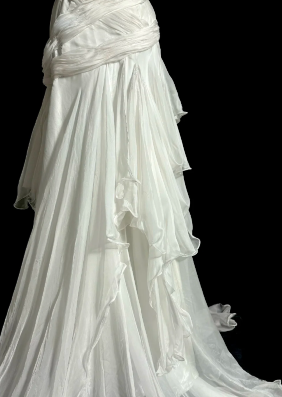 Unique Mermaid Chiffon Without Sleeves Long Prom Dress, Evening Dress C6644