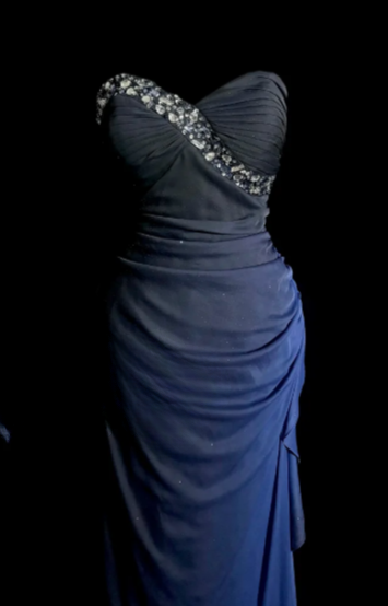 Gradient Mermaid Sweetheart Chiffon Sequin Without Sleeves Long Prom Dress, Evening Dress C6646