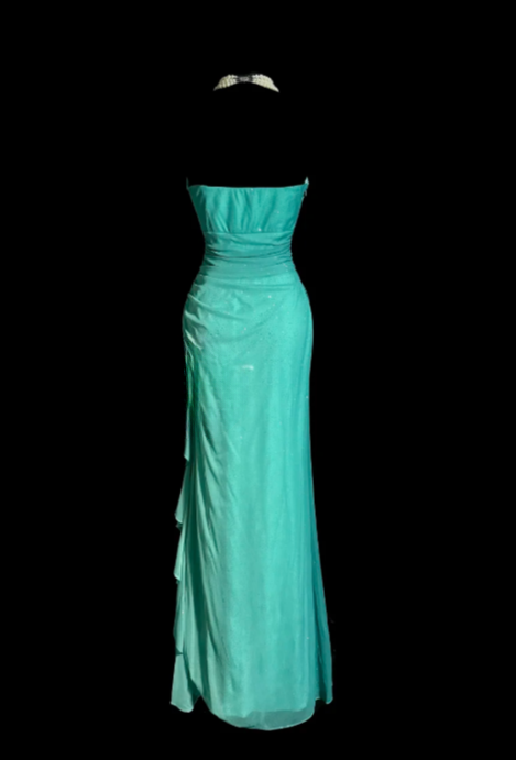 Chic Gradient Mermaid Sweetheart Chiffon Sequin Without Sleeves Long Prom Dress, Evening Dress C6647