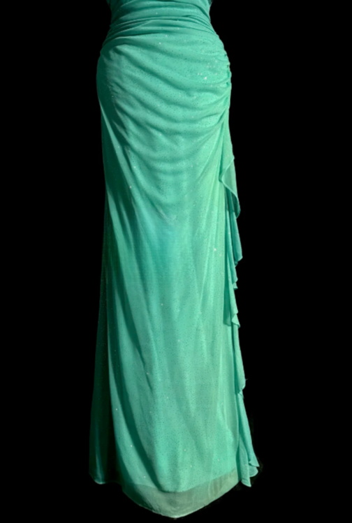 Chic Gradient Mermaid Sweetheart Chiffon Sequin Without Sleeves Long Prom Dress, Evening Dress C6647