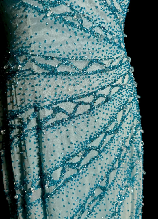 Gorgeous Mermaid Strapless Chiffon Beaded Without Sleeves Long Prom Dress, Evening Dress C6658