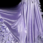 Pretty Mermaid One Shoulder Satin Ruffle Without Sleeves Long Prom Dress, Evening Dress C6659