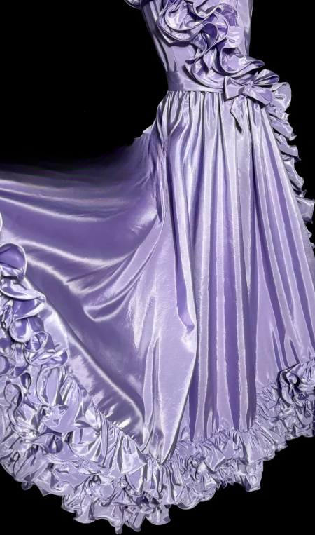 Pretty Mermaid One Shoulder Satin Ruffle Without Sleeves Long Prom Dress, Evening Dress C6659