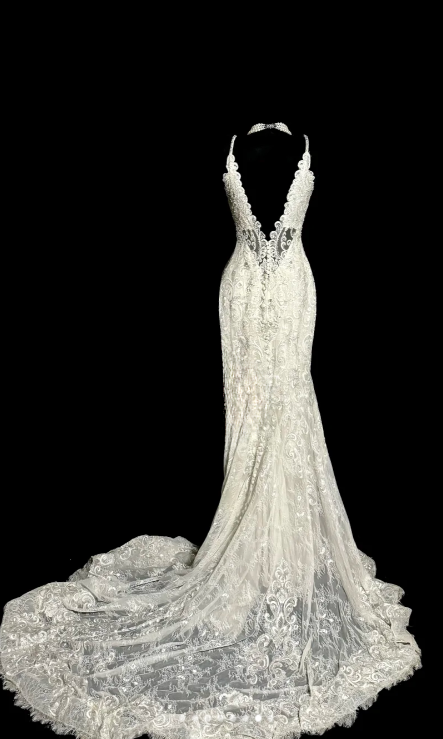 Sexy Mermaid Spaghetti Straps Lace Without Sleeves Long Prom Dress, Evening Dress C6661