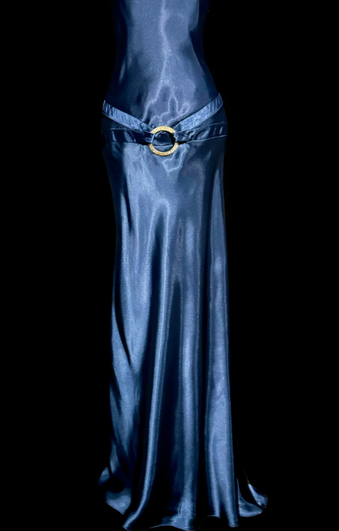 Elegant Mermaid Halter Satin Backless Without Sleeves Long Prom Dress, Evening Dress C6663