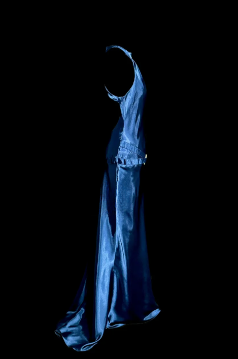 Elegant Mermaid Halter Satin Backless Without Sleeves Long Prom Dress, Evening Dress C6663