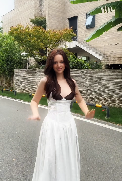 Sexy A Line Spaghetti Straps Satin Slit Without Sleeves Long Prom Dress, Evening Dress C6681