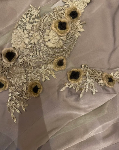 Sexy Mermaid V Neck Satin Lace Applique Without Sleeves Long Prom Dress, Evening Dress C6693