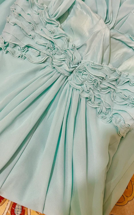 Pretty A Line One Shoulder Chiffon Without Sleeves Long Prom Dress, Evening Dress C6698