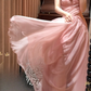 Pretty A Line Strapless Chiffon Without Sleeves Long Prom Dress, Evening Dress C6702