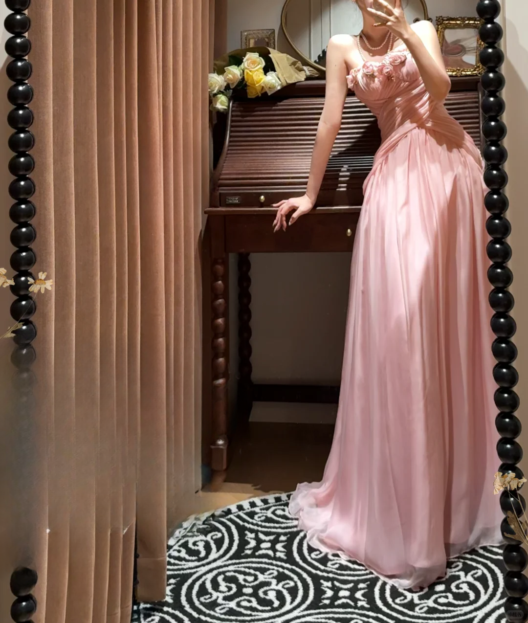 Pretty A Line Strapless Chiffon Without Sleeves Long Prom Dress, Evening Dress C6702