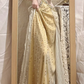 Magnifique robe de bal longue en tulle à col V et perles, coupe trapèze, référence C6740
