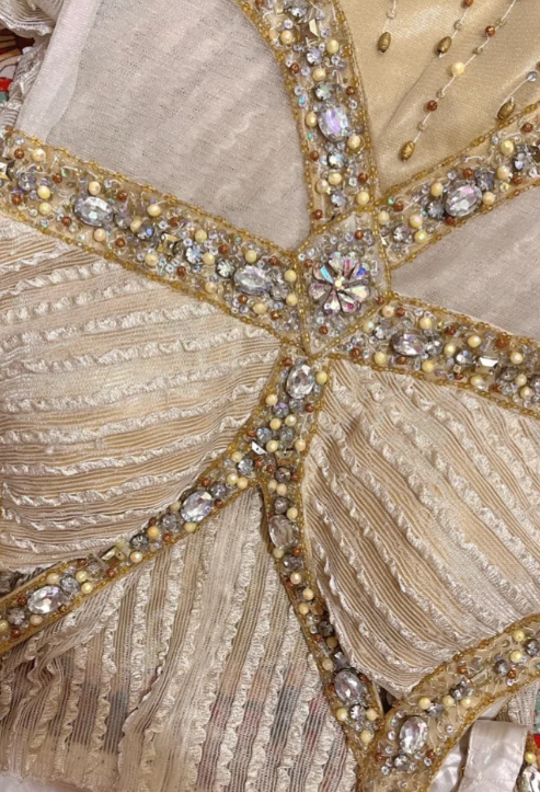 Magnifique robe de bal longue en tulle à col V et perles, coupe trapèze, référence C6740