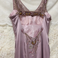 Robe de bal longue sirène charmante en satin et mousseline ornée de perles, robe de soirée C6742