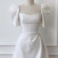 Robe trapèze Simple à manches courtes, tenue de soirée, de retour, d'anniversaire, C684