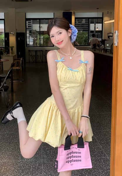 New exquisite sweet princess dress for women, summer short dress C7076