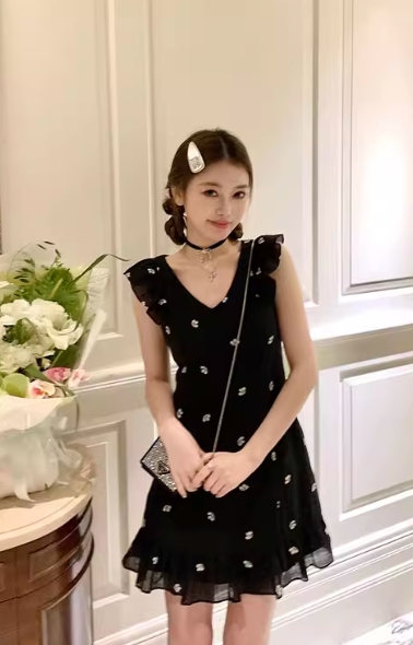 New exquisite sweet princess dress for women, summer short dress C7082