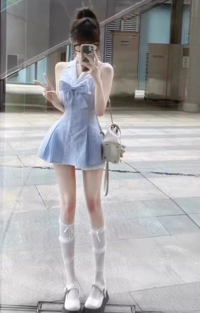 Elegant and Cute Princess Dress, Summer Short Dress C7128