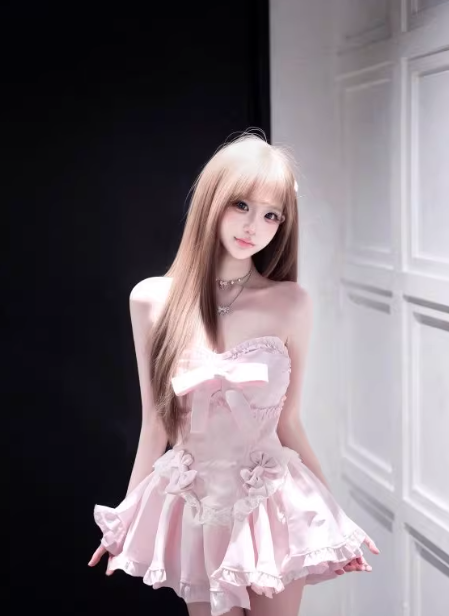 Elegant and Cute Princess Dress, Summer Short Dress C7129