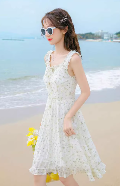 Elegant and Cute Princess Dress, Summer Short Dress C7132