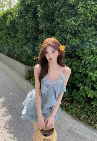 French-style Sweet and Innocent New Summer Short Dress C7165