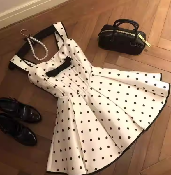 Gentle and Sweet A-Line Princess Dress,  Summer Short Dress C7190