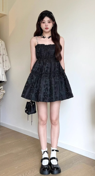 Gentle and Sweet A-Line Princess Dress,  Summer Short Dress C7192