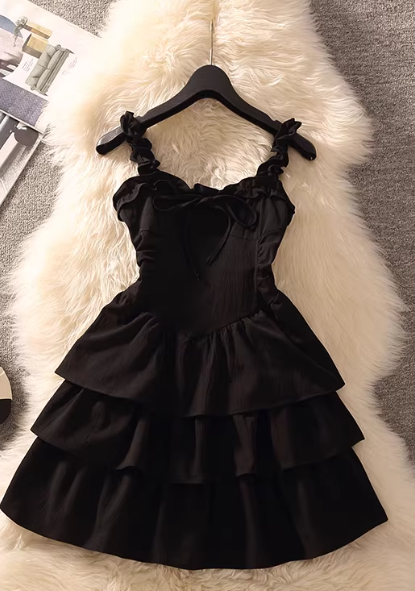 Gentle and Sweet A-Line Princess Dress,  Summer Short Dress C7195