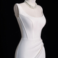 Robe de mariée en Satin blanc de conte de fées, robes de mariée sirène pour mariée C760