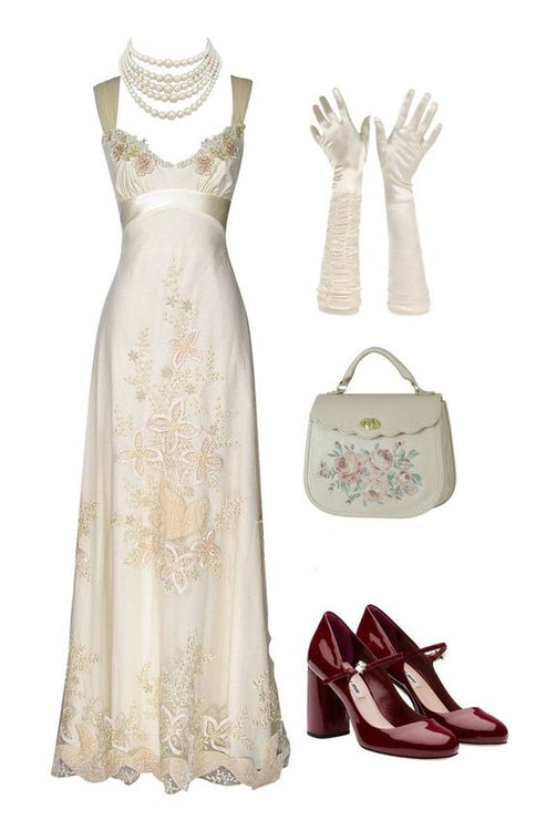Vintage Sage Green A-Line Spaghetti Strap Satin Long Prom Dress Beaded Evening Dress Y8517